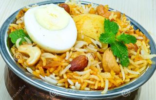 Egg Biryani with Raita