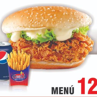 Menú 12. ZINGER BURGER