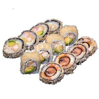 Assortiment F (12 pcs) + Boisson