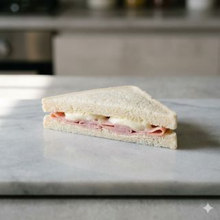 Tramezzino cotto e mozzarella