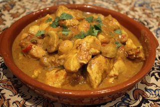Chicken mushroom curry