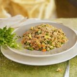 154. Пържен ориз с пилешко и яйца (800г)