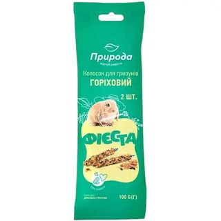 Колосок Природа Фієста для гризунів Горіховий 100г 