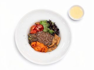 Боул з гречкою, куркою і гливами (370g)