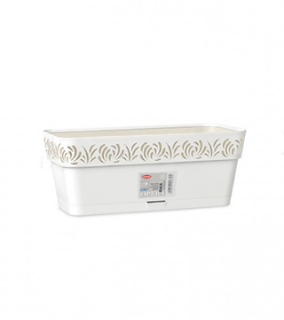 (211098) Saksija 30x13x12cm Gaia 88700 bijela