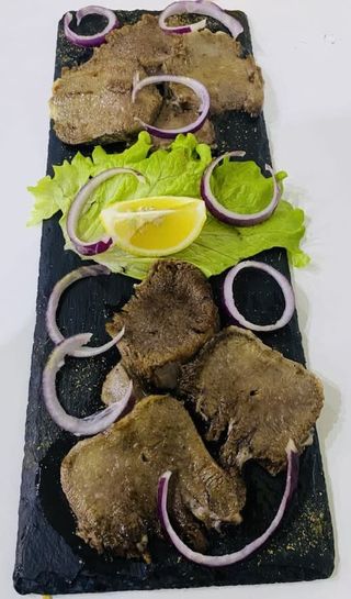 телешки език в масло