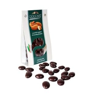 Cioccafe – migdale învelite în ciocolată amăruie, 125 g
