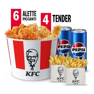 Menu 6 Alette Piccanti + 4 Tender Croccanti