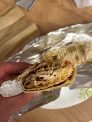 Rollo kebab z frytkami, z serem Kurczak Duży