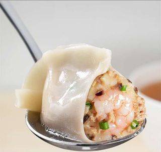 Ravioli di gamberi al vapore