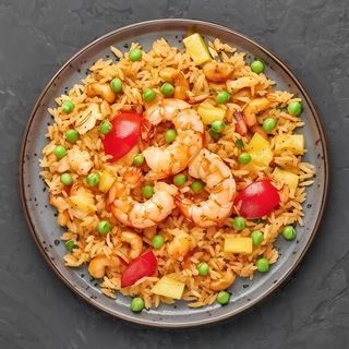 Arroz con gambas