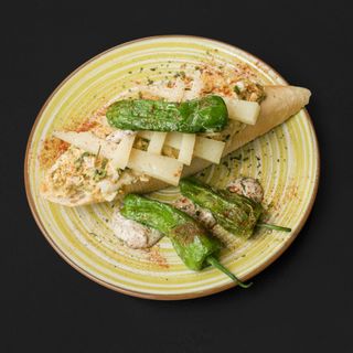 Pincho de mix de pimiento de Padrón