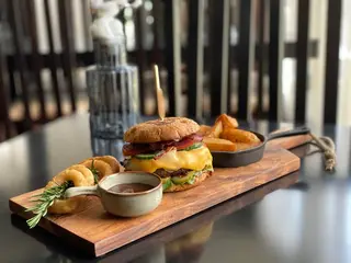 Pork Cheeseburger