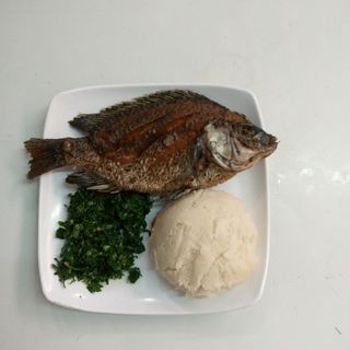 Fish Dry with Ugali