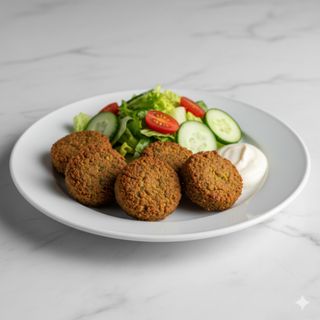 Plato de falafel