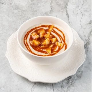 Овсяная  каша с яблоком и соленой карамелью 