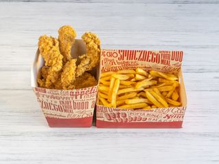 Menú 12 Tiras de Pechuga Crujientes