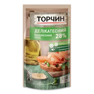 Соус Торчин Делікатесний майонезний 28% д/п (150г)