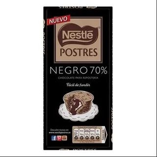 Chocolate Negro 70% Especial Postres Nestlé 170 Gr.