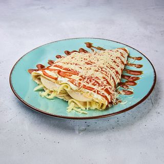 Slana palačinka sa pilećom šunkom