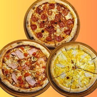 Піци: Тудей + Курка в сирі + Пепероні стандарт