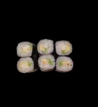 Maki de langostino con aguacate (6 uds.)