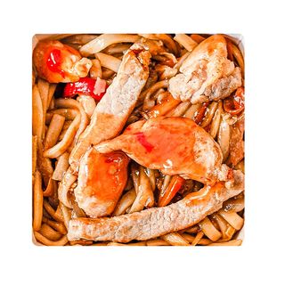 Wok Pork sour-sweet sauce/ღორი ტკბილ-ცხარე სოუსით