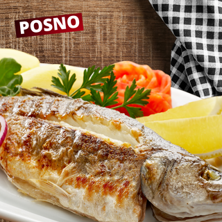 Grilovani smuđ na kremi od pasulja