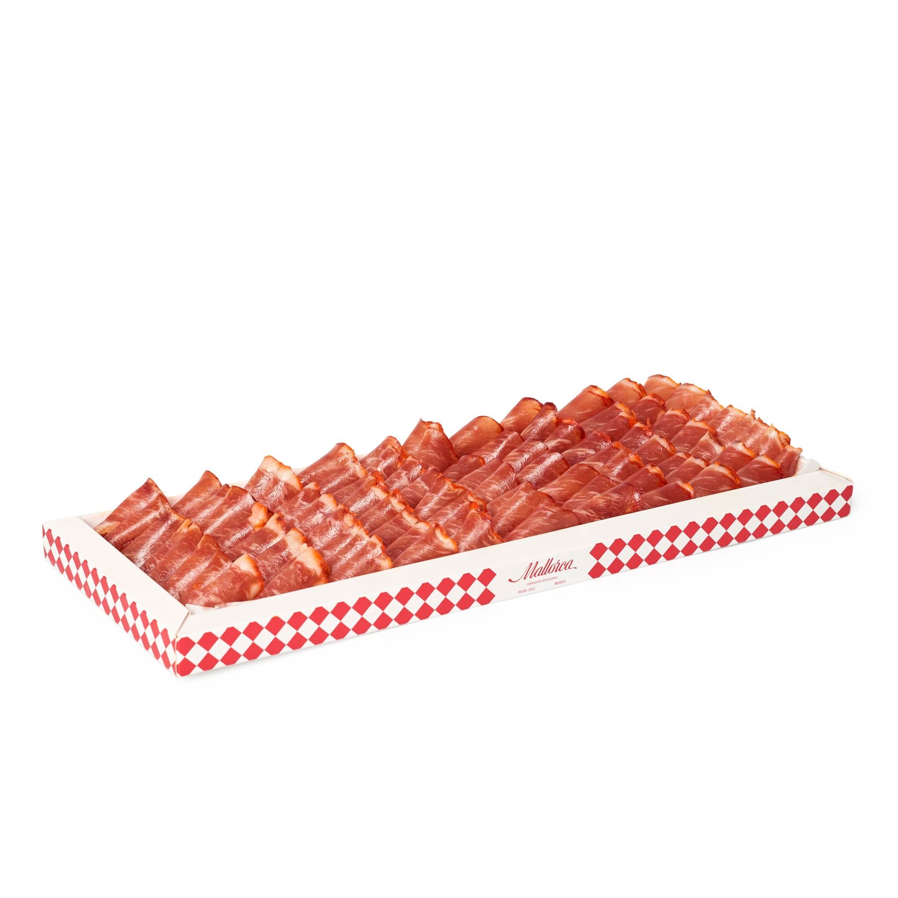 Caja Lomo ibérico de bellota cortado muy fino Acompañado de picos camperos