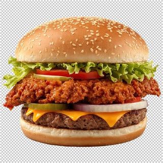 Chicken & Beef Burger Menu