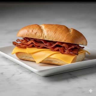 Bocadillo De Bacon Y Queso