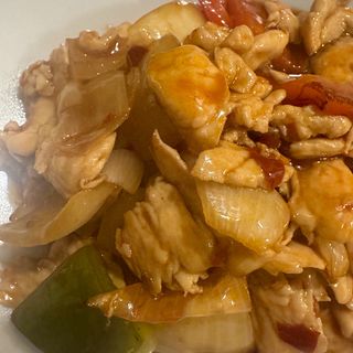 Pollo in salsa piccante