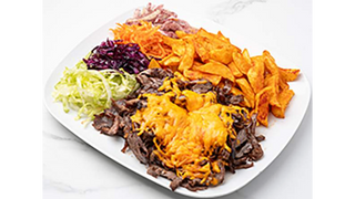 Talerz kebab z serem żółtym i mięsem mieszanym - 200g