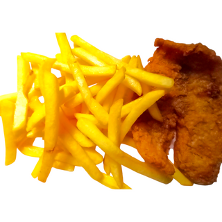 Pescado Frito Con Patatas Fritas