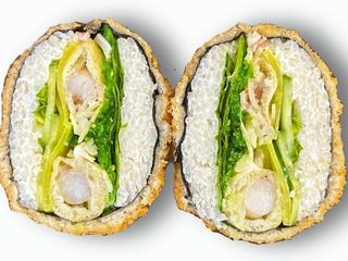 Sushi burger z krewetkami normalny (250g)