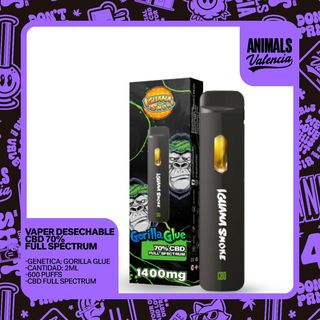 Vaper Desechable Gorilla Glue 70% CBD 2Ml