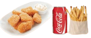 Menú Nuguets 6 Uds.)