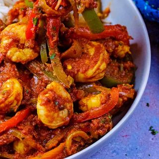 Langostinos Jalfrezi