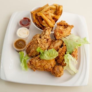 Poulet Pané Avec Frites