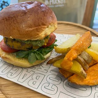 Burger de calabaza y lenteja roja
