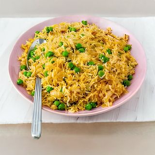 Peas Served With Rice/ Pilau