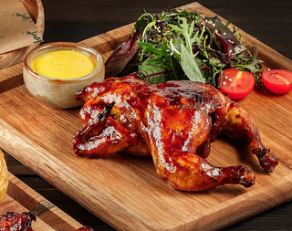 Prepeliță coaptă in sos de soia