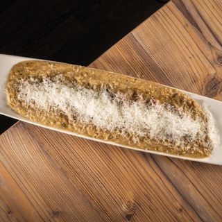 Risotto de ceps, tòfona i presa ibérica