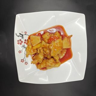 256 Pollo con ananas