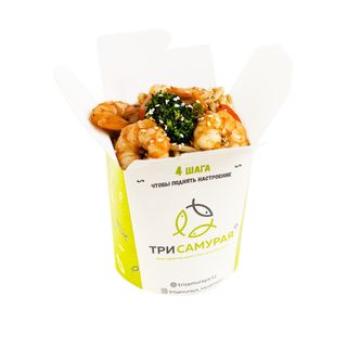 Гречневая лапша с креветками