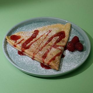 Crêpe nutella e salsa di lamponi