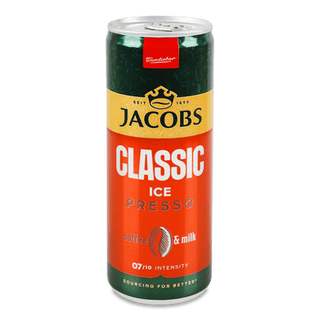 Напій молочний Jacobs Icepresso з кавою з/б (0,25л)