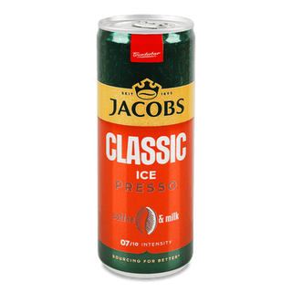 Напій молочний Jacobs Icepresso з кавою з/б (0,25л)