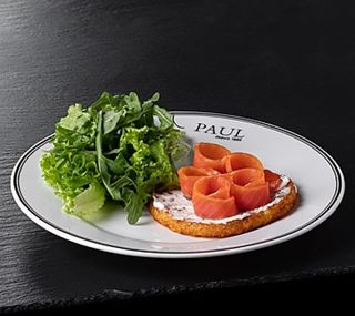 Картофельная галета с лососем