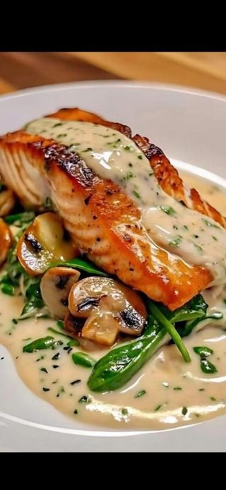 Salmón A La Crema De Naranja